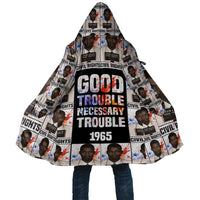 John Lewis Cloak with Mugshot Collage Design Civil Rights Portrait Good Trouble Tribute - Wonder Print Shop