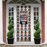 John Lewis Door Cover with Mugshot Collage Design Civil Rights Portrait Good Trouble Tribute - Wonder Print Shop
