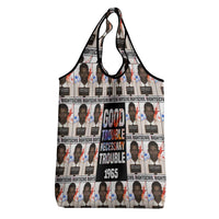 John Lewis Grocery Bag with Mugshot Collage Design Civil Rights Portrait Good Trouble Tribute - Wonder Print Shop