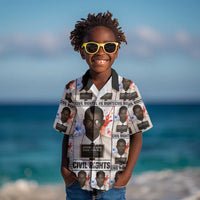 John Lewis Kid Hawaiian Shirt with Mugshot Collage Design Civil Rights Portrait Good Trouble Tribute - Wonder Print Shop