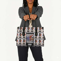 John Lewis Leather Bag with Mugshot Collage Design Civil Rights Portrait Good Trouble Tribute - Wonder Print Shop