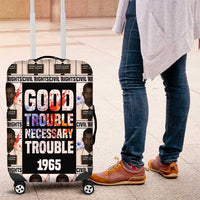 John Lewis Luggage Cover with Mugshot Collage Design Civil Rights Portrait Good Trouble Tribute - Wonder Print Shop