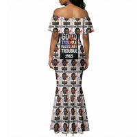 John Lewis Mermaid Dress with Mugshot Collage Design Civil Rights Portrait Good Trouble Tribute - Wonder Print Shop