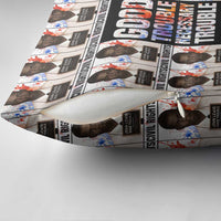 John Lewis Pillow Cover with Mugshot Collage Design Civil Rights Portrait Good Trouble Tribute - Wonder Print Shop