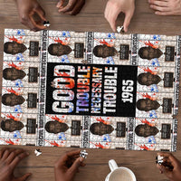 John Lewis Puzzle with Mugshot Collage Design Civil Rights Portrait Good Trouble Tribute - Wonder Print Shop