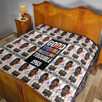 John Lewis Quilt with Mugshot Collage Design Civil Rights Portrait Good Trouble Tribute - Wonder Print Shop
