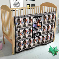 John Lewis Quilt with Mugshot Collage Design Civil Rights Portrait Good Trouble Tribute - Wonder Print Shop