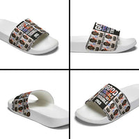 John Lewis Slide Sandals with Mugshot Collage Design Civil Rights Portrait Good Trouble Tribute - Wonder Print Shop