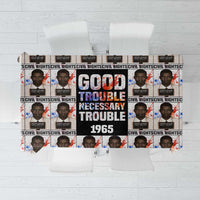 John Lewis Tablecloth with Mugshot Collage Design Civil Rights Portrait Good Trouble Tribute - Wonder Print Shop