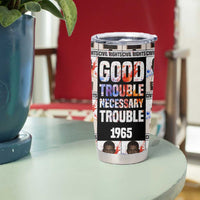 John Lewis Tumbler Cup with Mugshot Collage Design Civil Rights Portrait Good Trouble Tribute - Wonder Print Shop