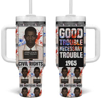John Lewis Tumbler With Handle with Mugshot Collage Design Civil Rights Portrait Good Trouble Tribute - Wonder Print Shop