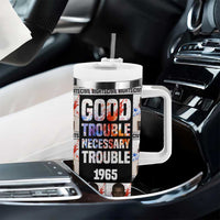 John Lewis Tumbler With Handle with Mugshot Collage Design Civil Rights Portrait Good Trouble Tribute - Wonder Print Shop