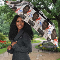 John Lewis Umbrella with Mugshot Collage Design Civil Rights Portrait Good Trouble Tribute - Wonder Print Shop