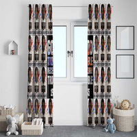 John Lewis Window Curtain with Mugshot Collage Design Civil Rights Portrait Good Trouble Tribute - Wonder Print Shop