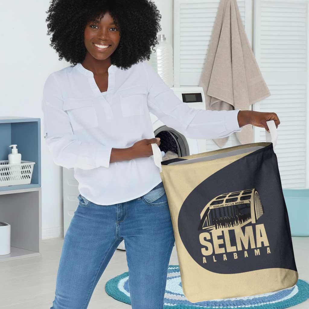 John Lewis Laundry Basket with Selma Bridge Graphic Civil Rights and Voting Rights Tribute - Wonder Print Shop