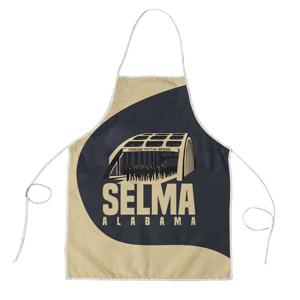 John Lewis Apron with Selma Bridge Graphic Civil Rights and Voting Rights Tribute - Wonder Print Shop