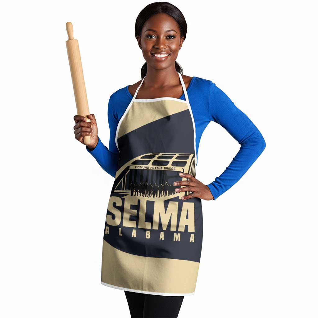 John Lewis Apron with Selma Bridge Graphic Civil Rights and Voting Rights Tribute - Wonder Print Shop