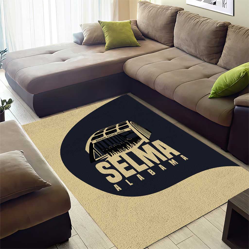 John Lewis Area Rug with Selma Bridge Graphic Civil Rights and Voting Rights Tribute - Wonder Print Shop