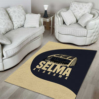 John Lewis Area Rug with Selma Bridge Graphic Civil Rights and Voting Rights Tribute - Wonder Print Shop