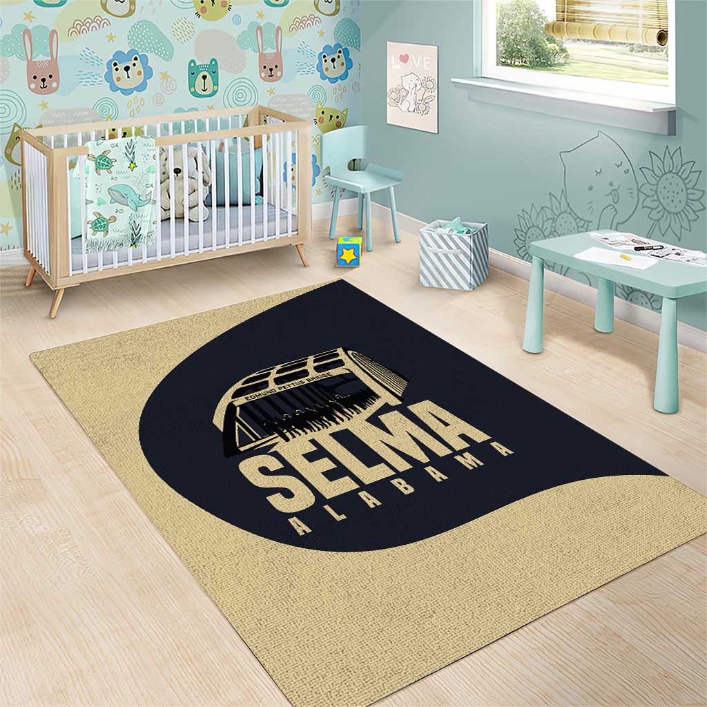 John Lewis Area Rug with Selma Bridge Graphic Civil Rights and Voting Rights Tribute - Wonder Print Shop