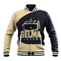 John Lewis Baseball Jacket with Selma Bridge Graphic Civil Rights and Voting Rights Tribute - Wonder Print Shop