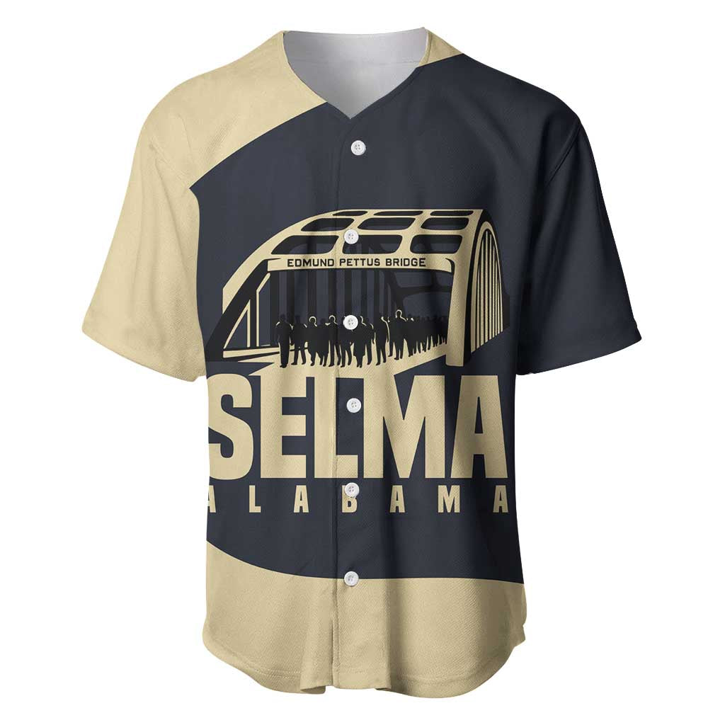 John Lewis Baseball Jersey with Selma Bridge Graphic Civil Rights and Voting Rights Tribute - Wonder Print Shop