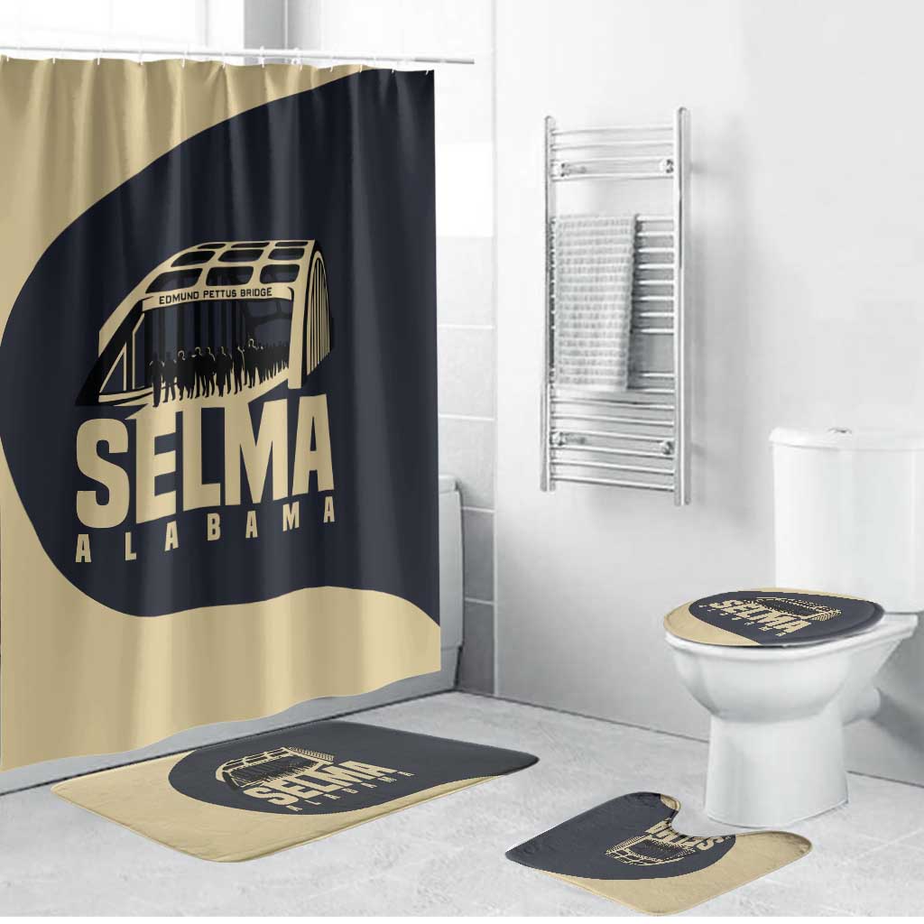 John Lewis Bathroom Set with Selma Bridge Graphic Civil Rights and Voting Rights Tribute - Wonder Print Shop