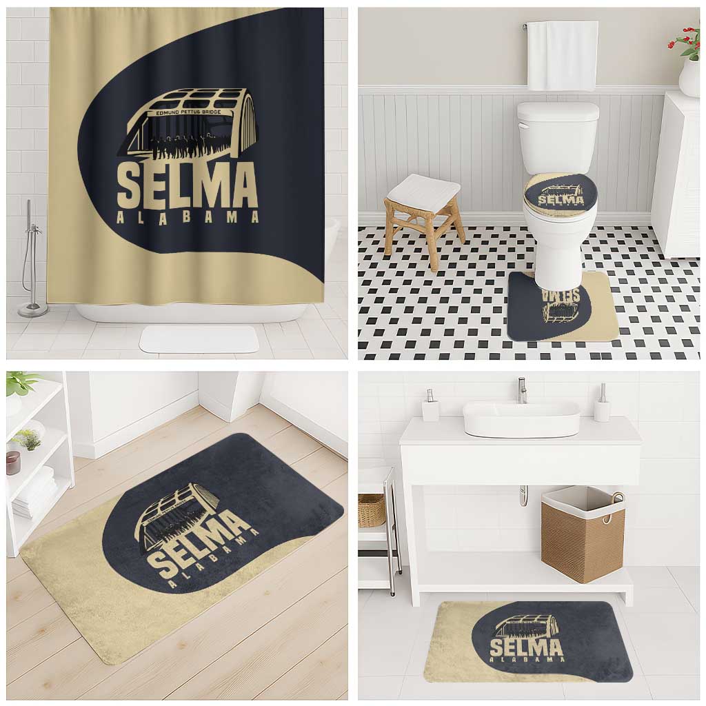 John Lewis Bathroom Set with Selma Bridge Graphic Civil Rights and Voting Rights Tribute - Wonder Print Shop