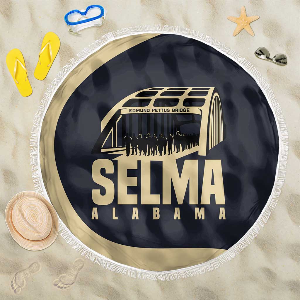 John Lewis Beach Blanket with Selma Bridge Graphic Civil Rights and Voting Rights Tribute - Wonder Print Shop