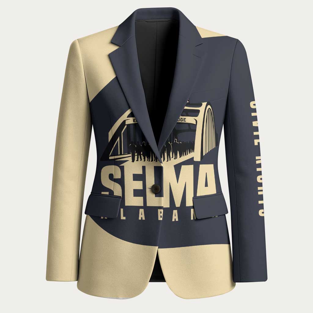 John Lewis Blazer with Selma Bridge Graphic Civil Rights and Voting Rights Tribute - Wonder Print Shop