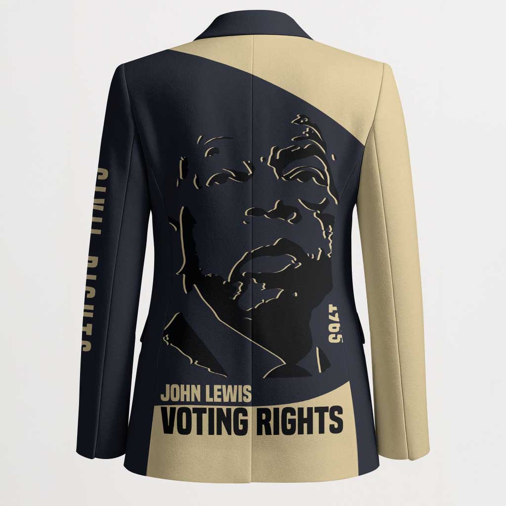 John Lewis Blazer with Selma Bridge Graphic Civil Rights and Voting Rights Tribute - Wonder Print Shop