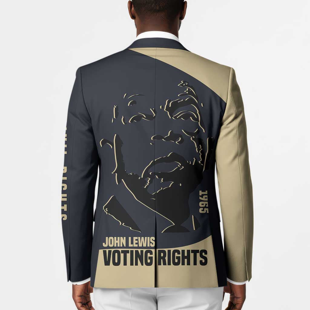 John Lewis Blazer with Selma Bridge Graphic Civil Rights and Voting Rights Tribute - Wonder Print Shop