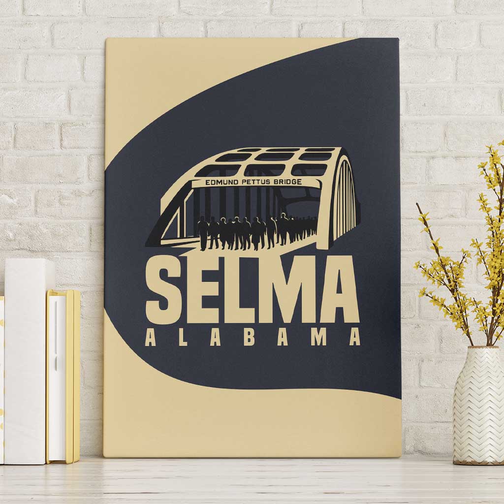 John Lewis Canvas Wall Art with Selma Bridge Graphic Civil Rights and Voting Rights Tribute - Wonder Print Shop
