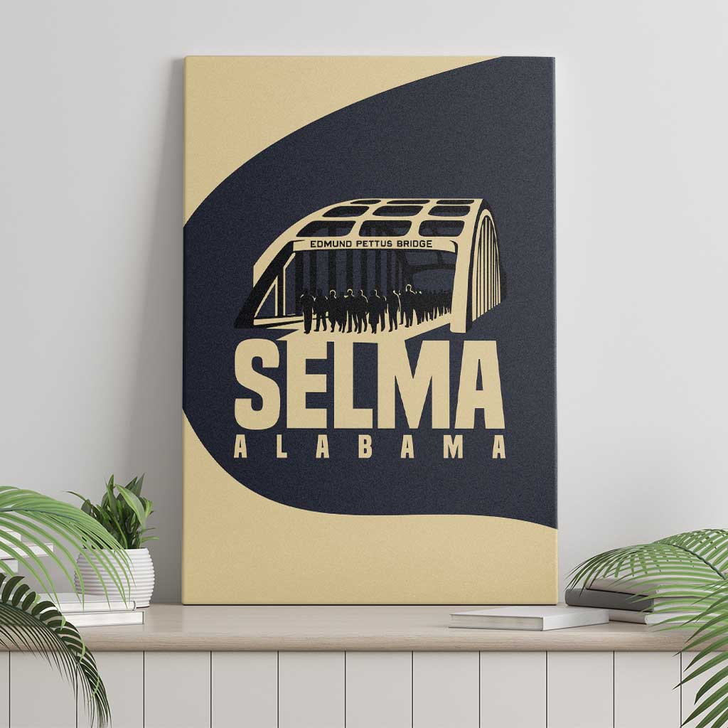 John Lewis Canvas Wall Art with Selma Bridge Graphic Civil Rights and Voting Rights Tribute - Wonder Print Shop