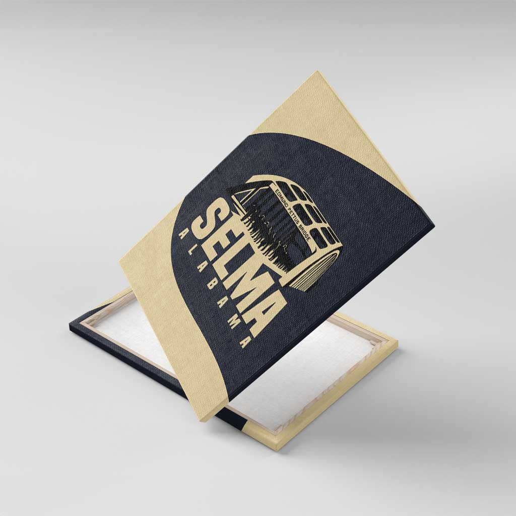 John Lewis Canvas Wall Art with Selma Bridge Graphic Civil Rights and Voting Rights Tribute - Wonder Print Shop