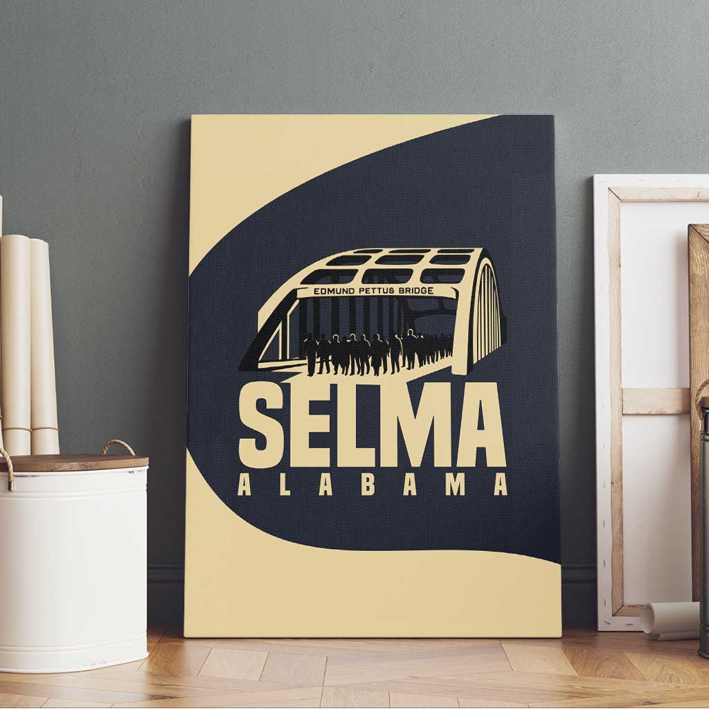 John Lewis Canvas Wall Art with Selma Bridge Graphic Civil Rights and Voting Rights Tribute - Wonder Print Shop
