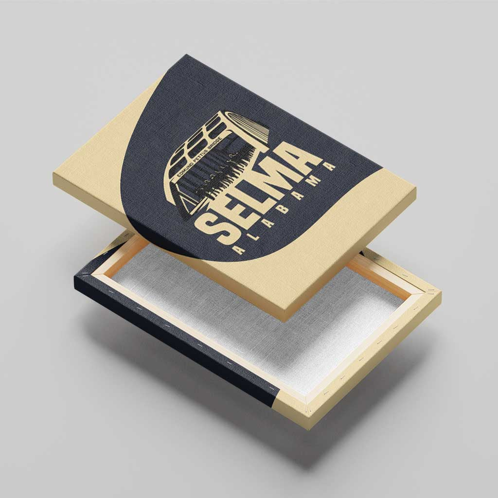 John Lewis Canvas Wall Art with Selma Bridge Graphic Civil Rights and Voting Rights Tribute - Wonder Print Shop