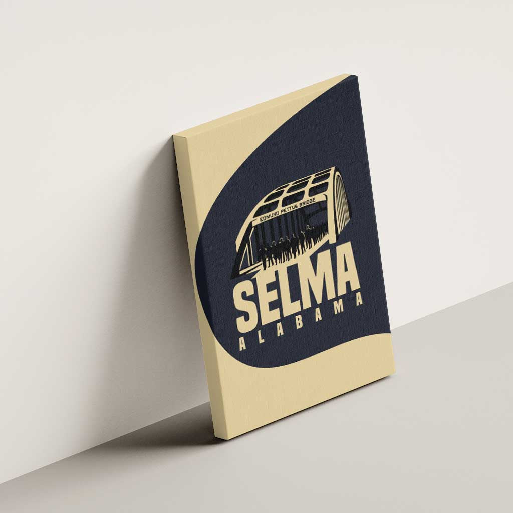 John Lewis Canvas Wall Art with Selma Bridge Graphic Civil Rights and Voting Rights Tribute - Wonder Print Shop