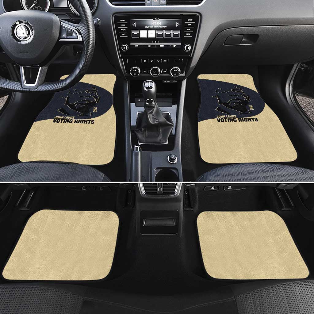 John Lewis Car Mats with Selma Bridge Graphic Civil Rights and Voting Rights Tribute - Wonder Print Shop