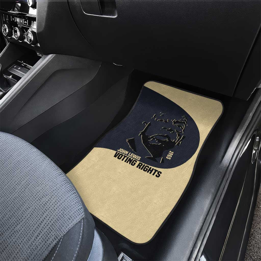John Lewis Car Mats with Selma Bridge Graphic Civil Rights and Voting Rights Tribute - Wonder Print Shop