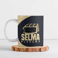 John Lewis Ceramic Mug with Selma Bridge Graphic Civil Rights and Voting Rights Tribute - Wonder Print Shop