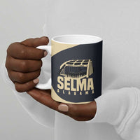 John Lewis Ceramic Mug with Selma Bridge Graphic Civil Rights and Voting Rights Tribute - Wonder Print Shop