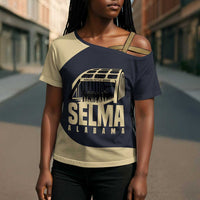 John Lewis Cross Shoulder Shirt with Selma Bridge Graphic Civil Rights and Voting Rights Tribute - Wonder Print Shop