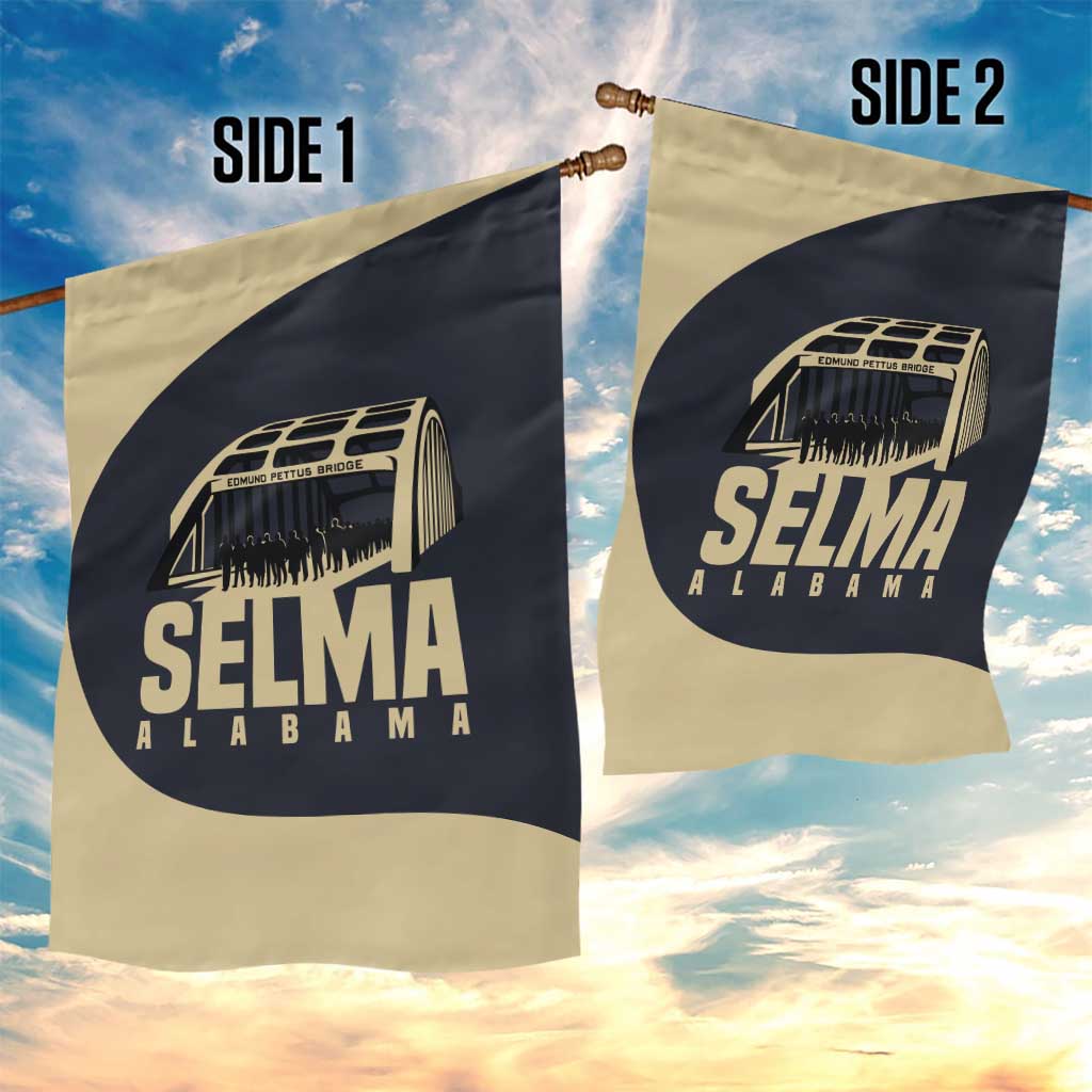 John Lewis Garden Flag with Selma Bridge Graphic Civil Rights and Voting Rights Tribute - Wonder Print Shop