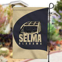 John Lewis Garden Flag with Selma Bridge Graphic Civil Rights and Voting Rights Tribute - Wonder Print Shop