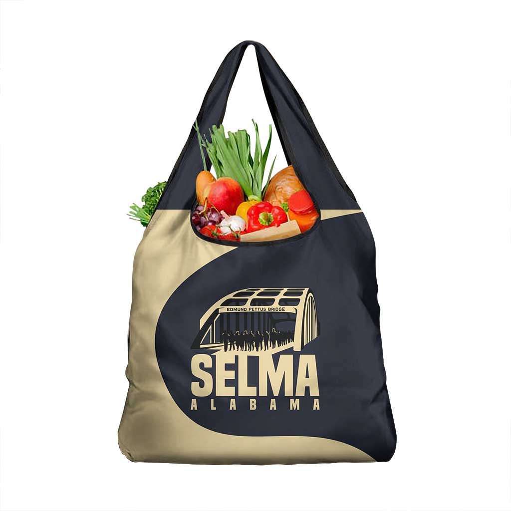 John Lewis Grocery Bag with Selma Bridge Graphic Civil Rights and Voting Rights Tribute - Wonder Print Shop