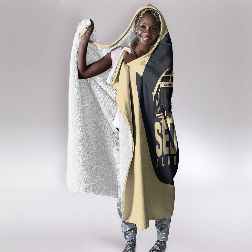 John Lewis Hooded Blanket with Selma Bridge Graphic Civil Rights and Voting Rights Tribute - Wonder Print Shop