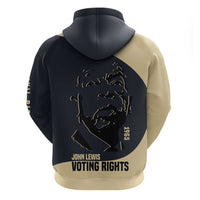 John Lewis Hoodie with Selma Bridge Graphic Civil Rights and Voting Rights Tribute - Wonder Print Shop