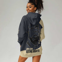 John Lewis Hoodie Dress with Selma Bridge Graphic Civil Rights and Voting Rights Tribute - Wonder Print Shop