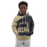 John Lewis Kid Hoodie with Selma Bridge Graphic Civil Rights and Voting Rights Tribute - Wonder Print Shop